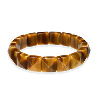 Bracciale con Occhio di Tigre Dorato