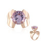 Anello in argento con Ametista Rose de France