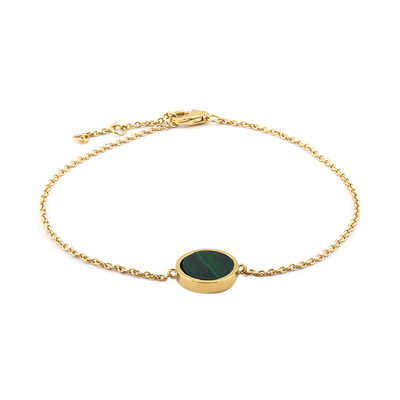 Bracciale in argento con Malachite
