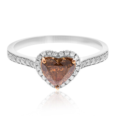 Anello in oro con Diamante Cioccolato SI2 (CIRARI)