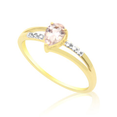 Anello in oro con Morganite