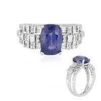 Anello in oro con Zaffiro Ceylon Blu