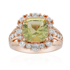 Anello in argento con Citrino Limone