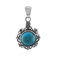 Ciondolo in argento con Turchese Kingman Mohave Blu (Art of Nature)