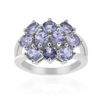 Anello in argento con Tanzanite (non riscaldata)