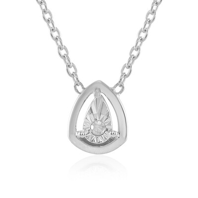 Collana in argento con Diamante I2 (J)