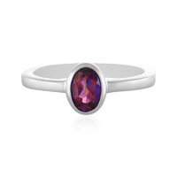 Anello in argento con Topazio Mistico Porpora