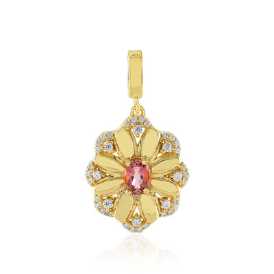 Ciondolo in argento con Tormalina Rosa Nigeriana