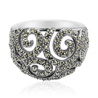 Anello in argento con Marcassite