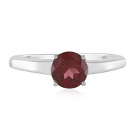 Anello in argento con Granato Mozambico
