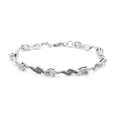 Bracciale in argento con Ametista Verde