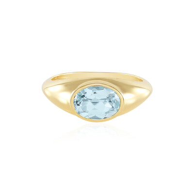 Anello in argento con Topazio Blu Cielo