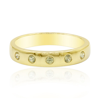 Anello in argento con Zaffiro Giallo