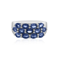 Anello in argento con Zaffiro Blu