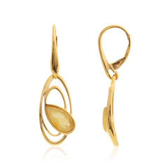 Orecchini in argento con Ambra Baltica