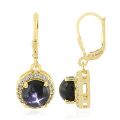 Orecchini in argento con Diopside Stellato d'India
