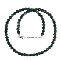Collana in argento con Agata Muschiata