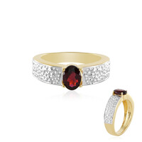 Anello in argento con Rodolite Lampone