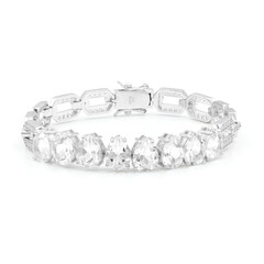 Bracciale in argento con Topazio Bianco