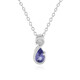 Collana in argento con Tanzanite