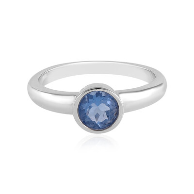 Anello in argento con Fluorite Cangiante