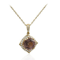 Collana in oro con Tormalina Neon del Congo (CIRARI)