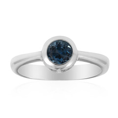 Anello in argento con Topazio Blu Londra