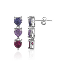 Orecchini in argento con Rodolite