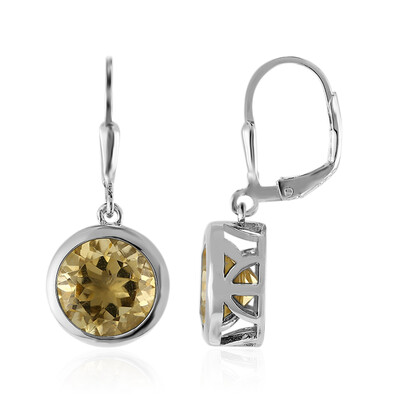 Orecchini in argento con Citrino (MONOSONO COLLECTION)