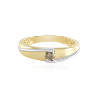 Anello in argento con Diamante Cioccolato I2