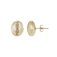 Orecchini in oro con Diamante Champagne I3 (Ornaments by de Melo)