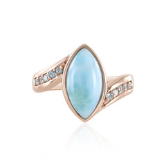 Anello in argento con Larimar (KM by Juwelo)