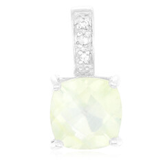 Ciondolo in argento con Prehnite