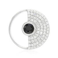 Ciondolo in argento con Spinello Nero