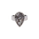 Anello in argento con Corallo Pietrificato