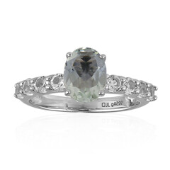 Anello in argento con Ametista Verde