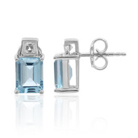 Orecchini in argento con Topazio Blu Cielo
