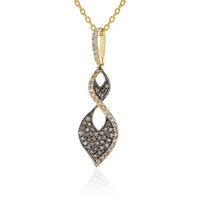 Collana in argento con Diamante Champagne I2