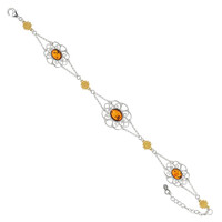 Bracciale in argento con Ambra Baltica