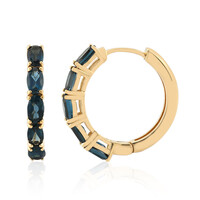Orecchini in argento con Topazio Blu Londra