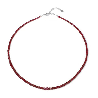 Collana in argento con Rubino del Madagascar
