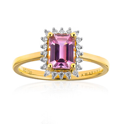 Anello in oro con Diasporo Rosa (AMAYANI)