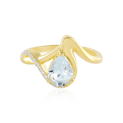 Anello in argento con Acquamarina Brasiliana
