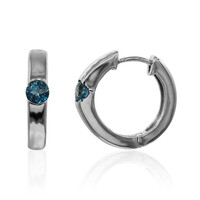Orecchini in argento con Topazio Blu Londra