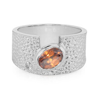 Anello in argento con Zircone Arancione