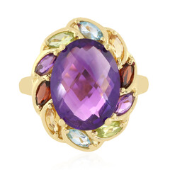 Anello in argento con Ametista Zambiana