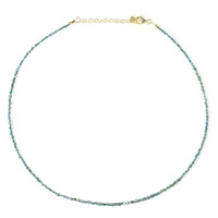 Collana in argento con Diamante Blu