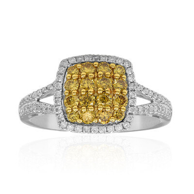 Anello in oro con Diamante Giallo SI2 (CIRARI)