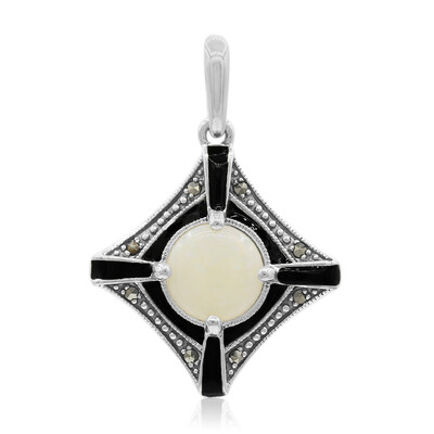 Ciondolo in argento con Opale Bianco