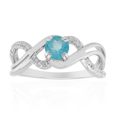 Anello in argento con Apatite Blu